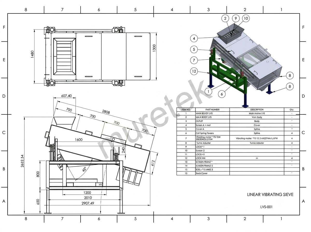 linear vibrating sieve