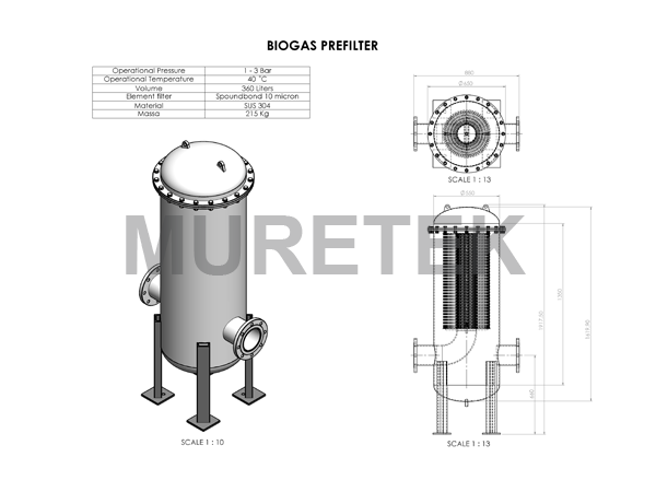 biogas prefilter